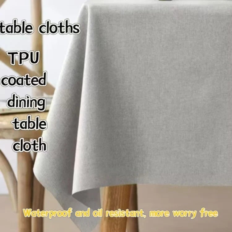 Bluejw Cotton and Linen Tablecloth Waterproof and Oil Resistant New Chinese Rectangular Tablecloth Dustproof Dinning Table Fabric - Image 5